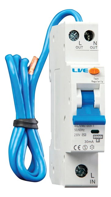 Liveelec RCBO B Curve Type A Mini 40A 30mA