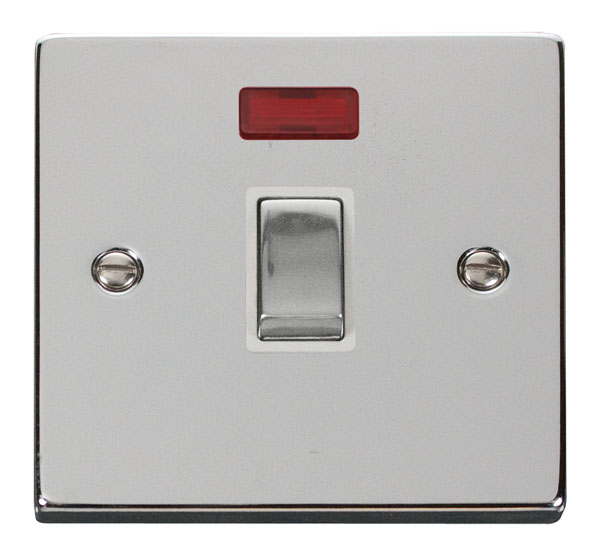 Click VPCH723WH Ingot Switch+Neon DP 20A