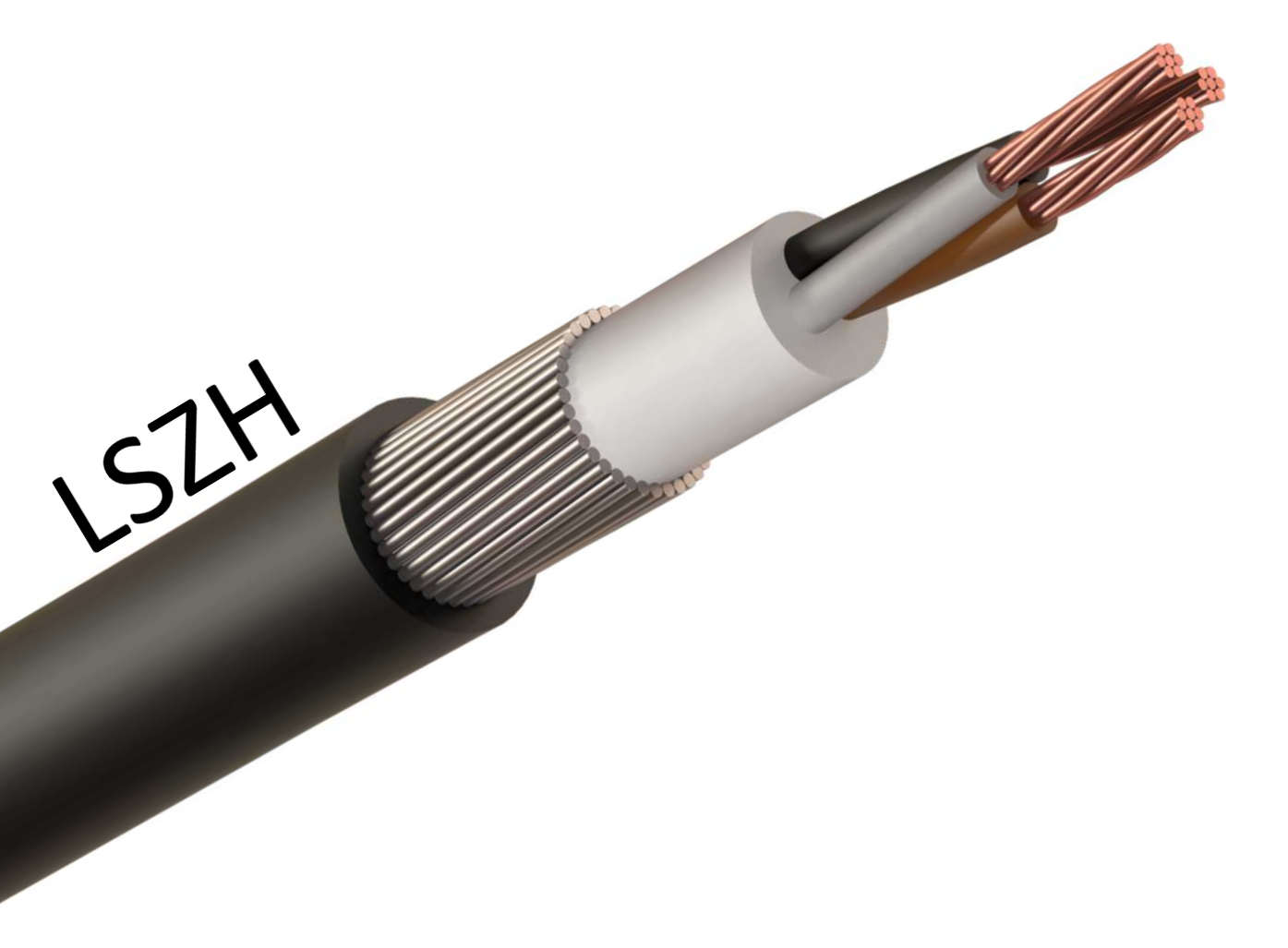 Cable 1.5mm 3Core SWA LSZH Black D