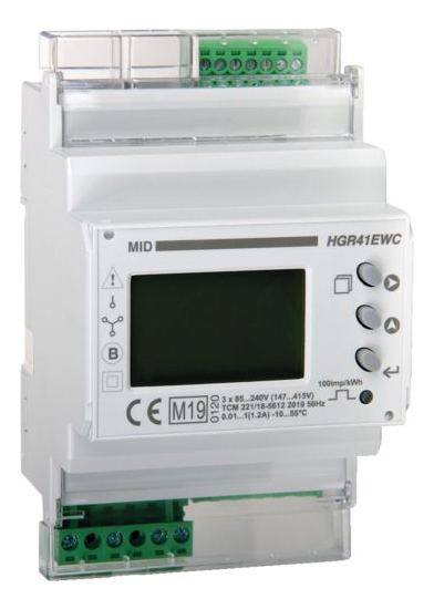 Hager Multifunction Meter Pack 125A Pulsed+Modbus MID