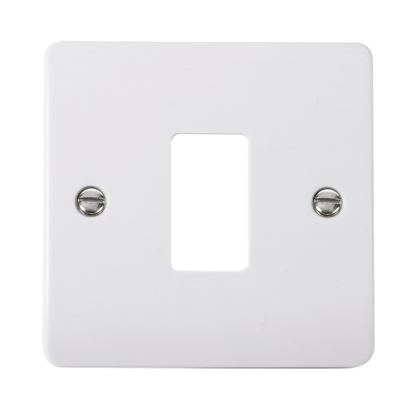 Click 1 Gang Gridpro Mode Frontplate White