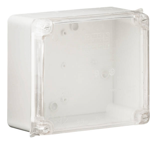 Wiska 6817LH Box CLWIB3 Clear Lid Grey IP65 165x145x84mm