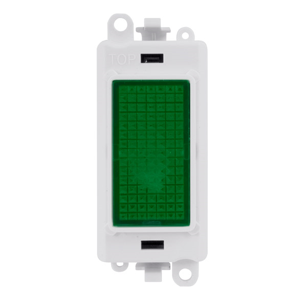 Click GM2082PW Grn Indicator Module Whi