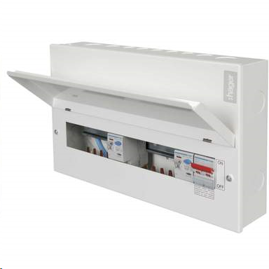 Hager VML966HRK Consumer Unit 6+6 Way 100A 