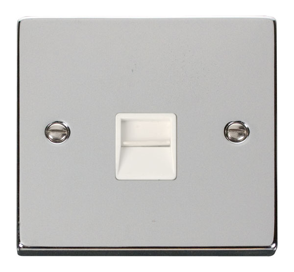 Click VPCH125WH Socket Tel Second Sgl PC