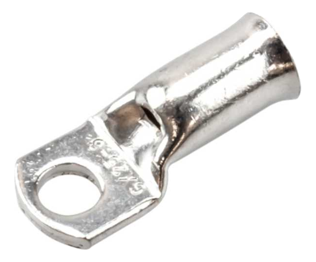 Termtech Copper Terminal Lug 25mm Tube 6mm Ring 