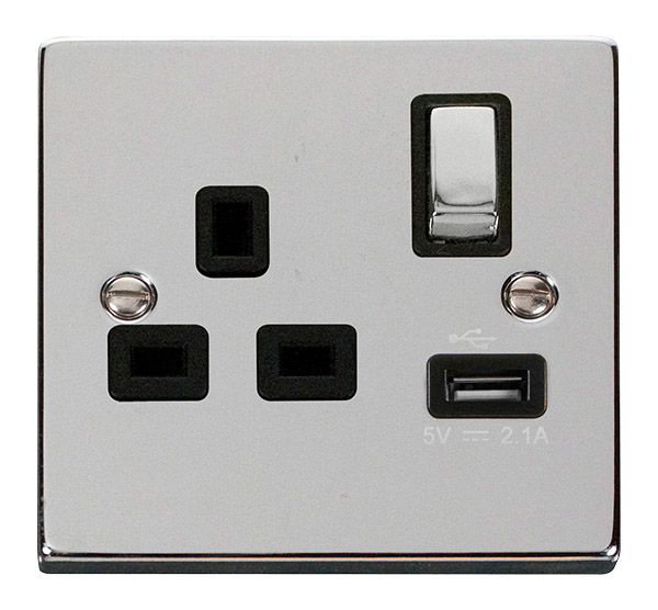 Click VPCH571BK Socket 1G Swd & USB 13A