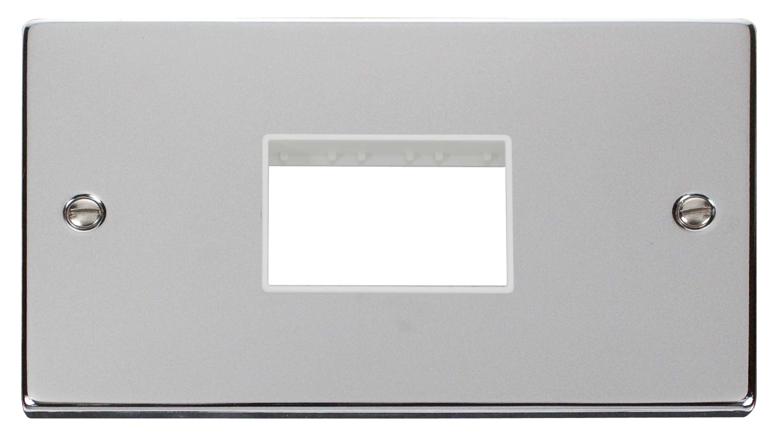 Click VPCH432WH Frontplate 3Aperture Whi