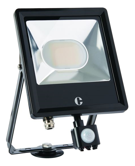 Cwood LED PIR Flood 50W Colour Switchable 3000/4000/6500K