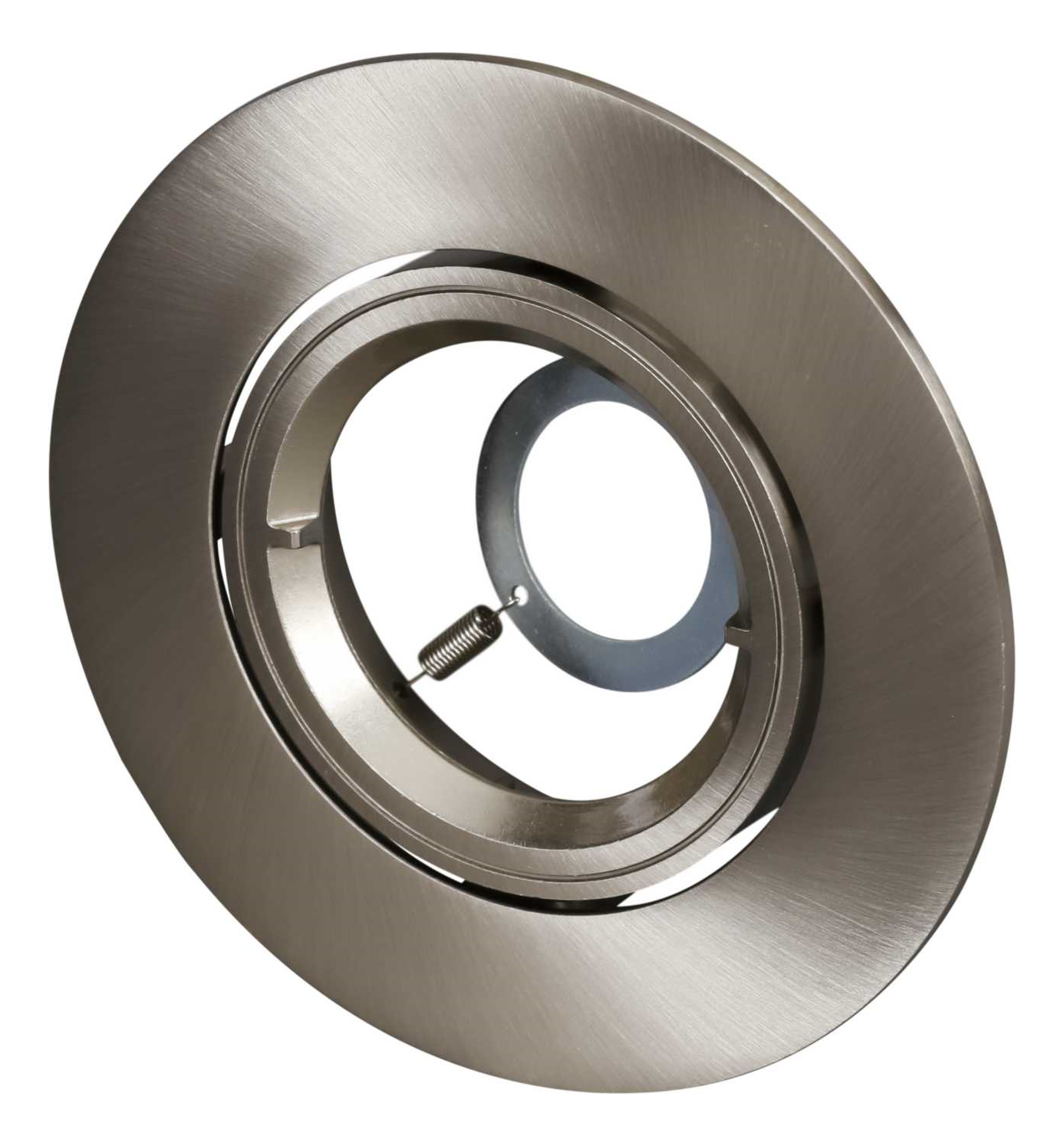 Aurora Downlight Satin Nickel Bezel Adjustable