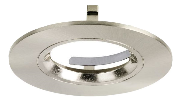 Aurora Downlight Satin Nickel Bezel Fixed