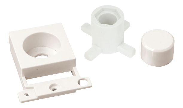 Click Mini Grid Dimmer Unit Mounting Kit White