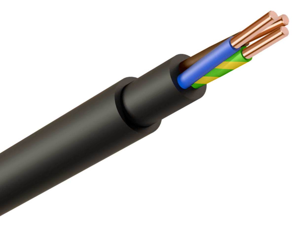 NYYJ Cable 2.5mm 3 Core Black F