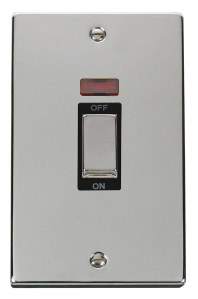 Click VPCH503BK Switch 2 Gang DP 45A