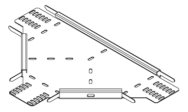 Unistrut Medium Duty Tray Equal Tee 100mm P/G