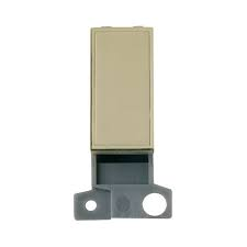 Click Mini Grid Blank Module Brass