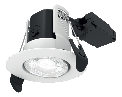 Allled Atom Fire Rated LED Dimmable Downlight Adjustable White IP65 CCT