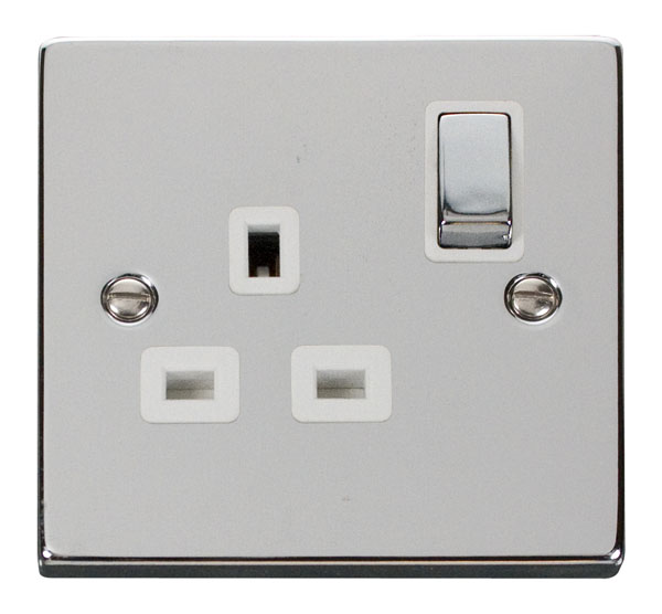 Click VPCH535WH Socket DP 1G Swd 13A