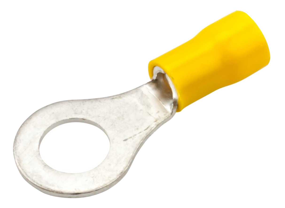 SWA 8mm Yellow Ring Crimp Lugs for 4-6mm Cable