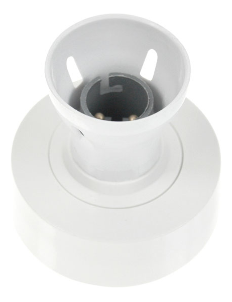 Click Batten Fixed Lampholder BC White