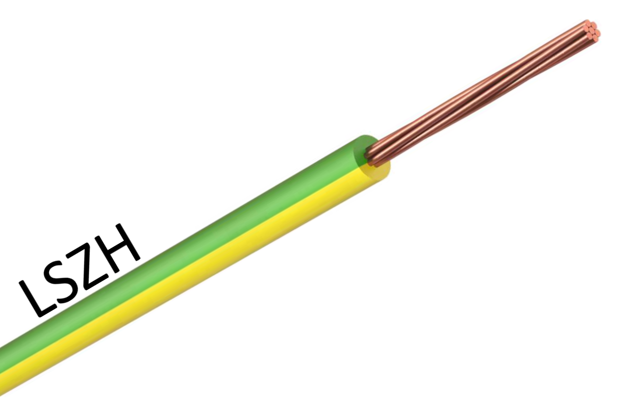 Cable 2.5mm Green/Yellow LSZH 100m