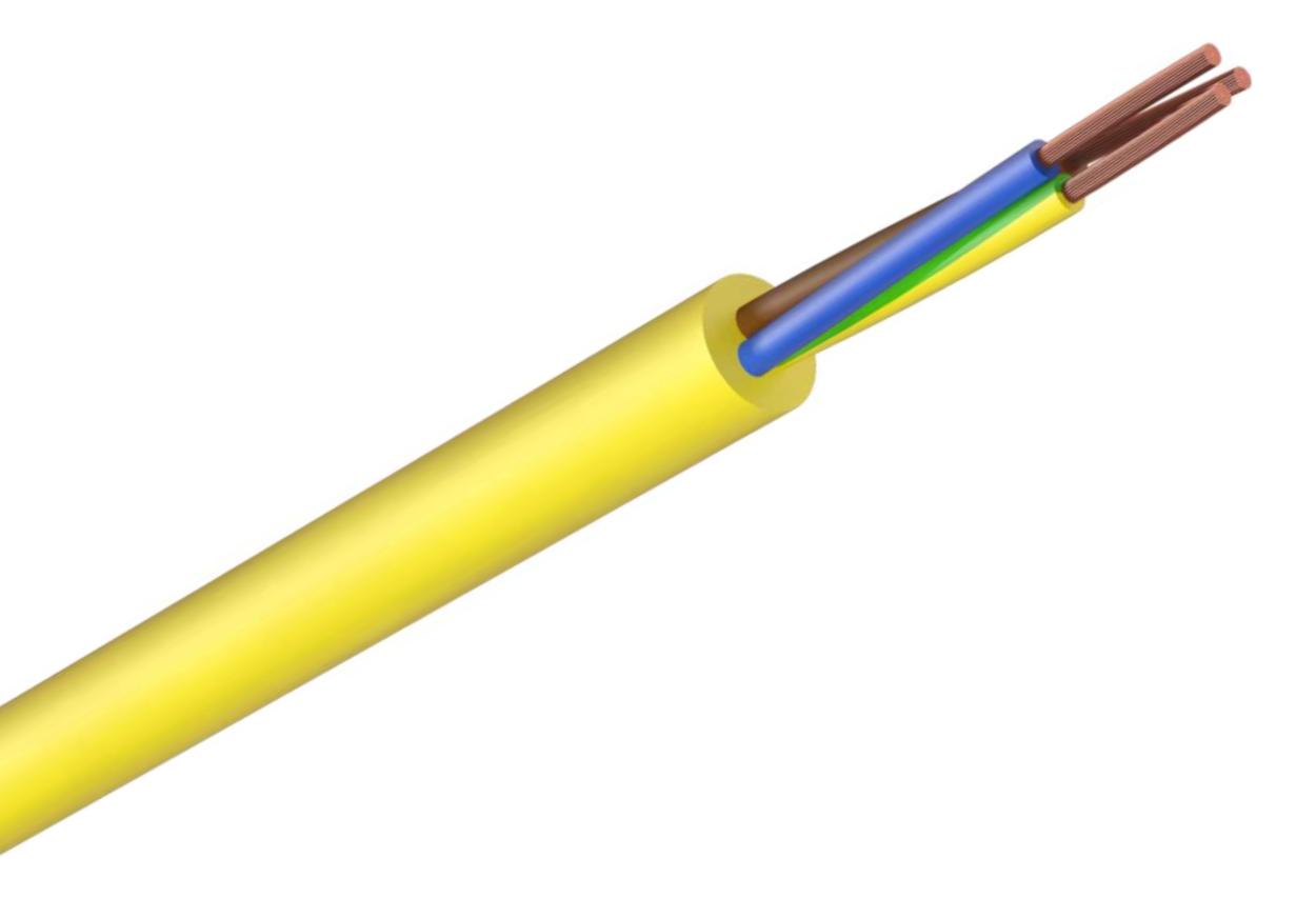 Cable Flexible PVC 1.5mm 3Core Arctic Yellow Mtr