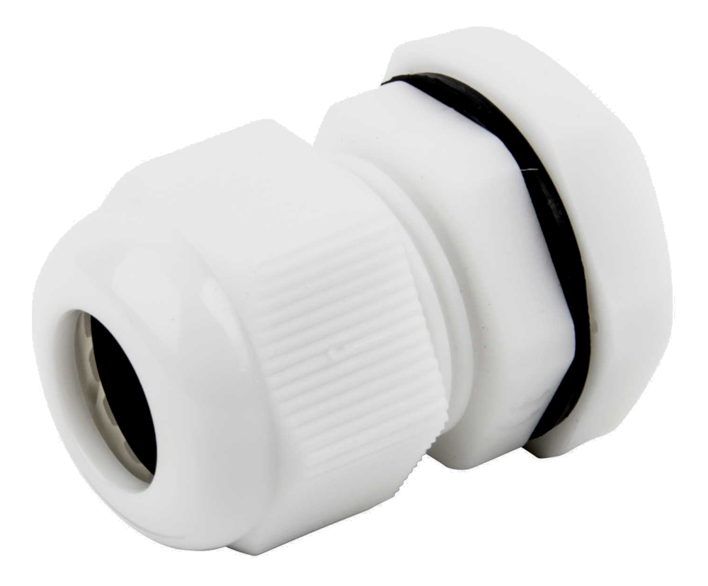 Compression Cable Gland 20mm White 6-12mm