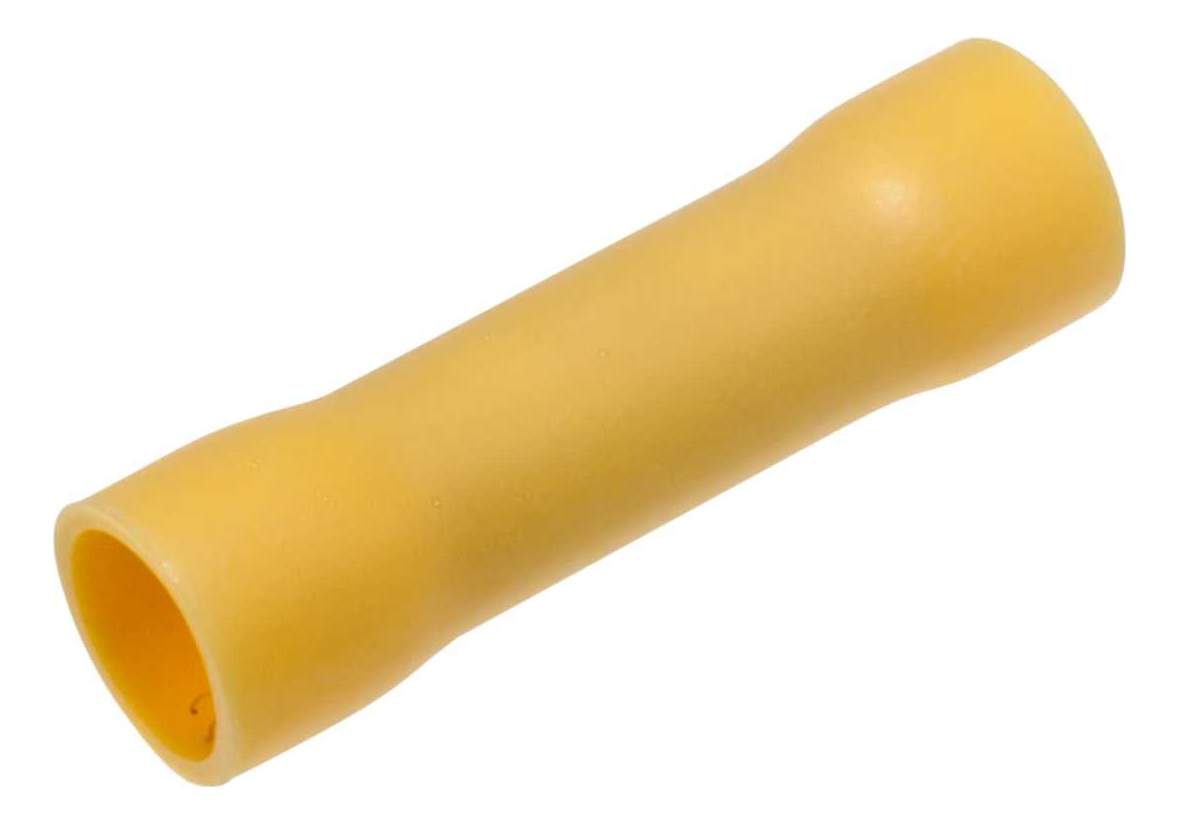 SWA Butt Splice Through Crimp 4-6mm Yellow