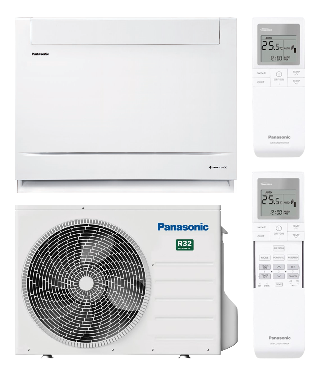 Panasonic Floor Console Nanoe X Complete System 3.5kW R32