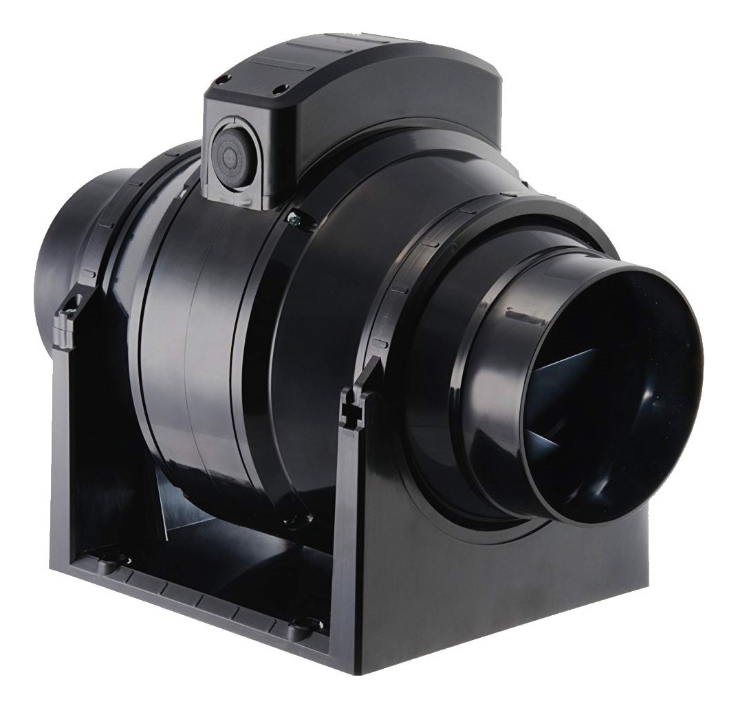 Manrose 100mm Inline Mix-Flo Fan & Timer 244m³/Hr 68 l/s