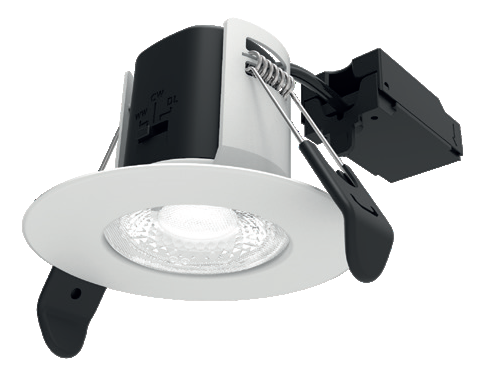 Allled Atom Fire Rated LED Dimmable Downlight Fixed White IP65 CCT