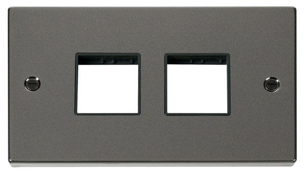 Click VPBN404BK Frontplate 2G 4Aperture