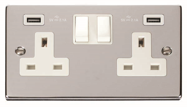 Click VPCH780WH Socket 2G Swd & USB 13A