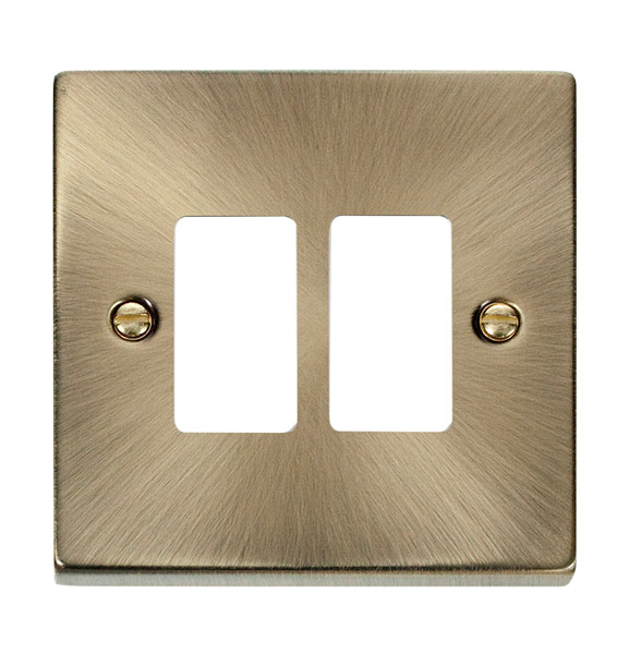 Click VPAB20402 Deco Frontplate 2G AB