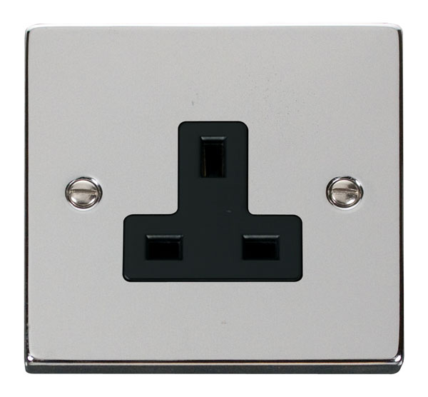 Click VPCH030BK Socket 1Gang 13A PC