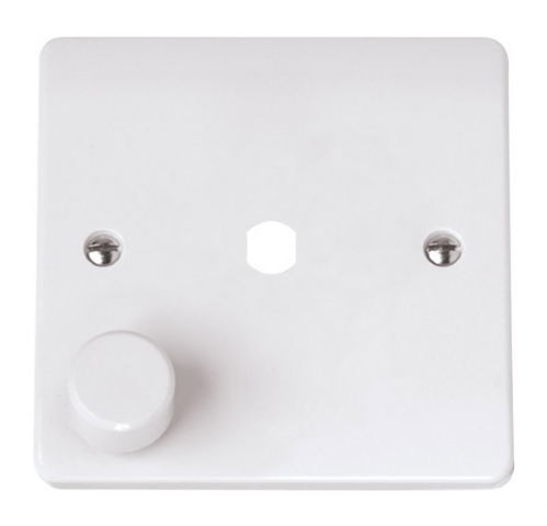 Click 1 Gang Dimmer Plate White