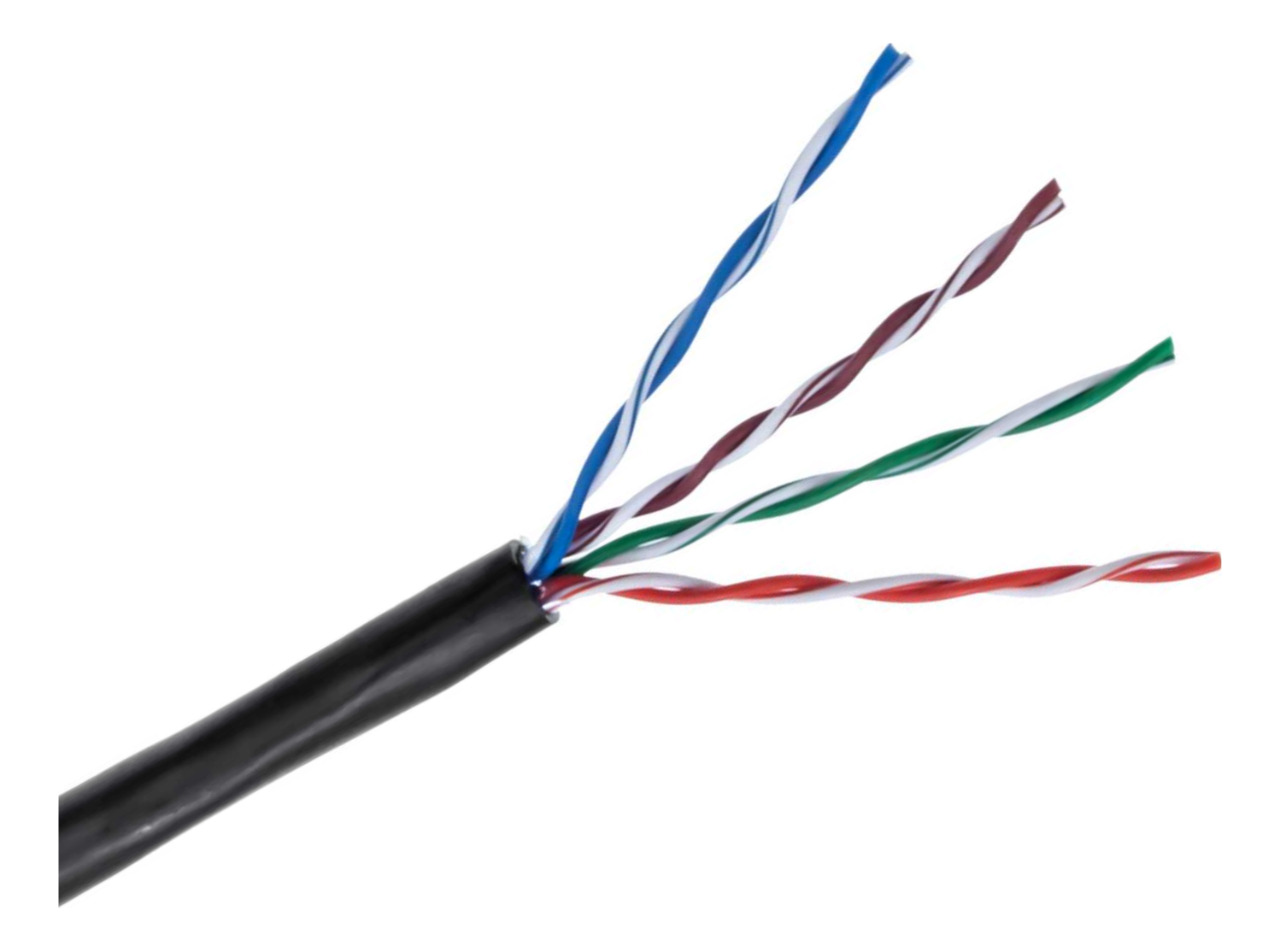 CAT6 External Cable PE Black Mtr F