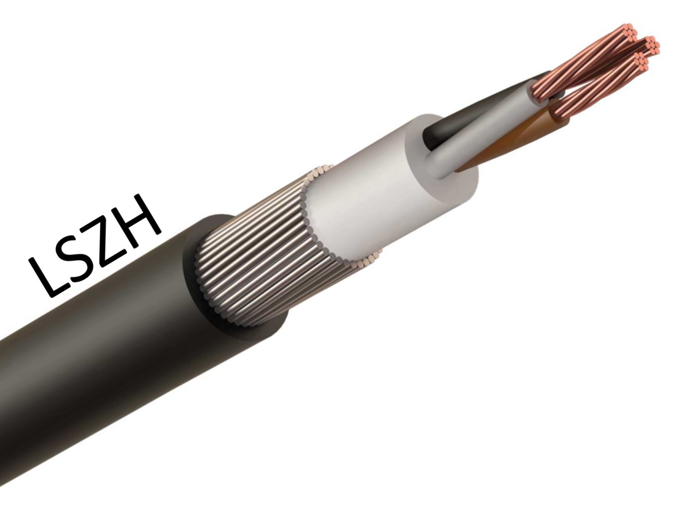 Cable 10mm 3Core SWA LSZH Black D