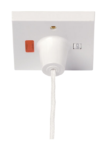 Click 45A DP Neon Ceiling Switch White