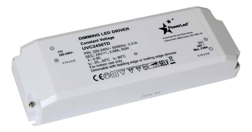 Powerled LED Constant Voltage Dimmable Driver 24Volt 50Watt IP20