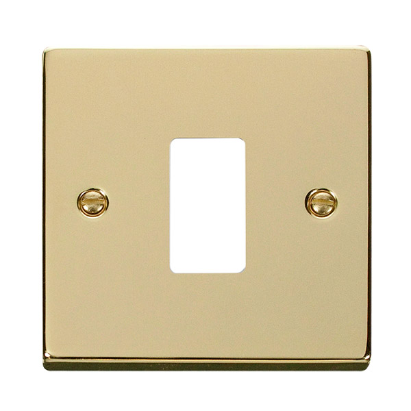 Click VPBR20401 Deco Frontplate 1G PB