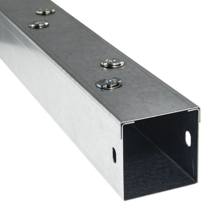 Trench 100x100mm Metal Trunking C/W Coupler