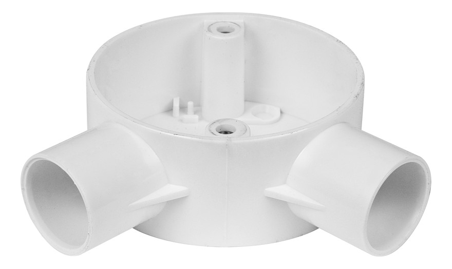 MT Angle Circular Box 25mm White