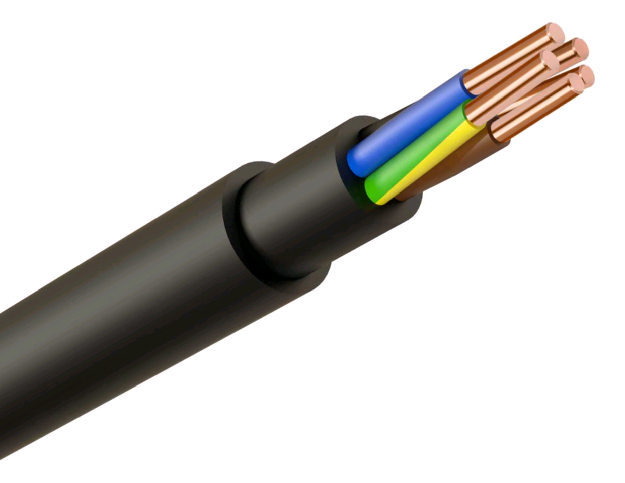 NYYJ Cable 2.5mm 5 Core Black E