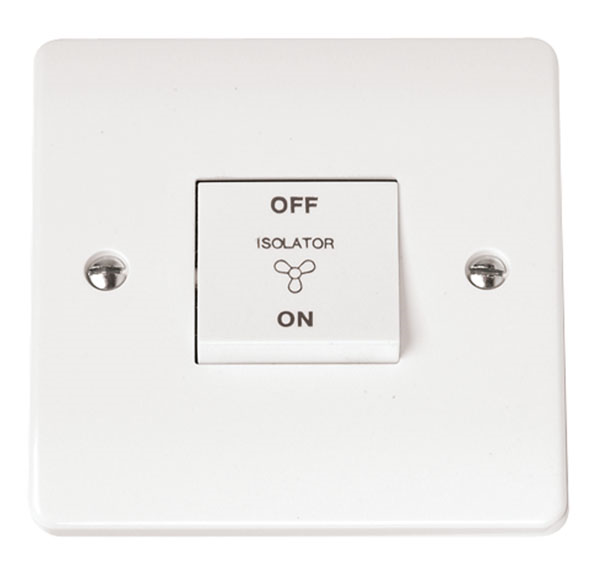 Click Fan Isolator Switch 10A White