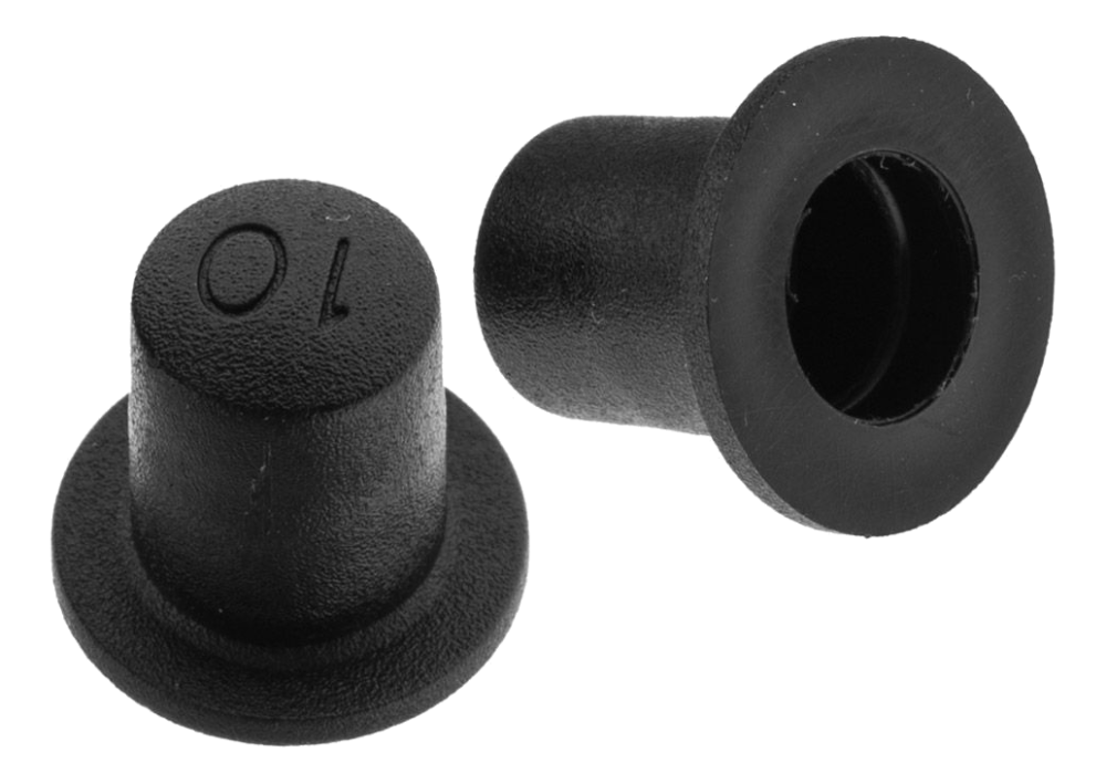 Threaded Rod End Cap 10mm Black