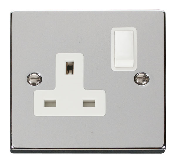 Click VPCH035WH Socket 1G Switched13A PC