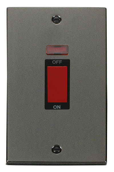 Click VPBN203BK Cooker Switch 2G Neon45A