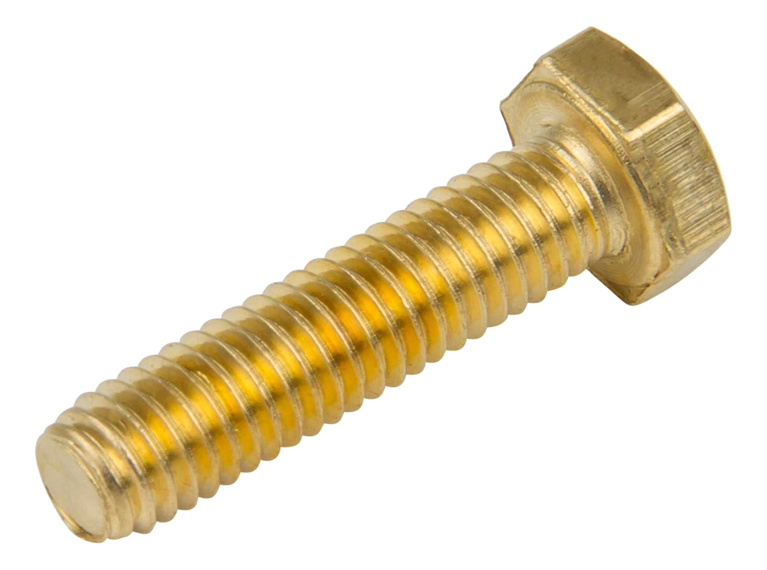 Hex Setscrew Brass M6x25mm