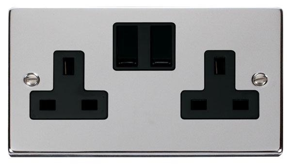 Click VPCH036BK Socket 2G Switched13A PC